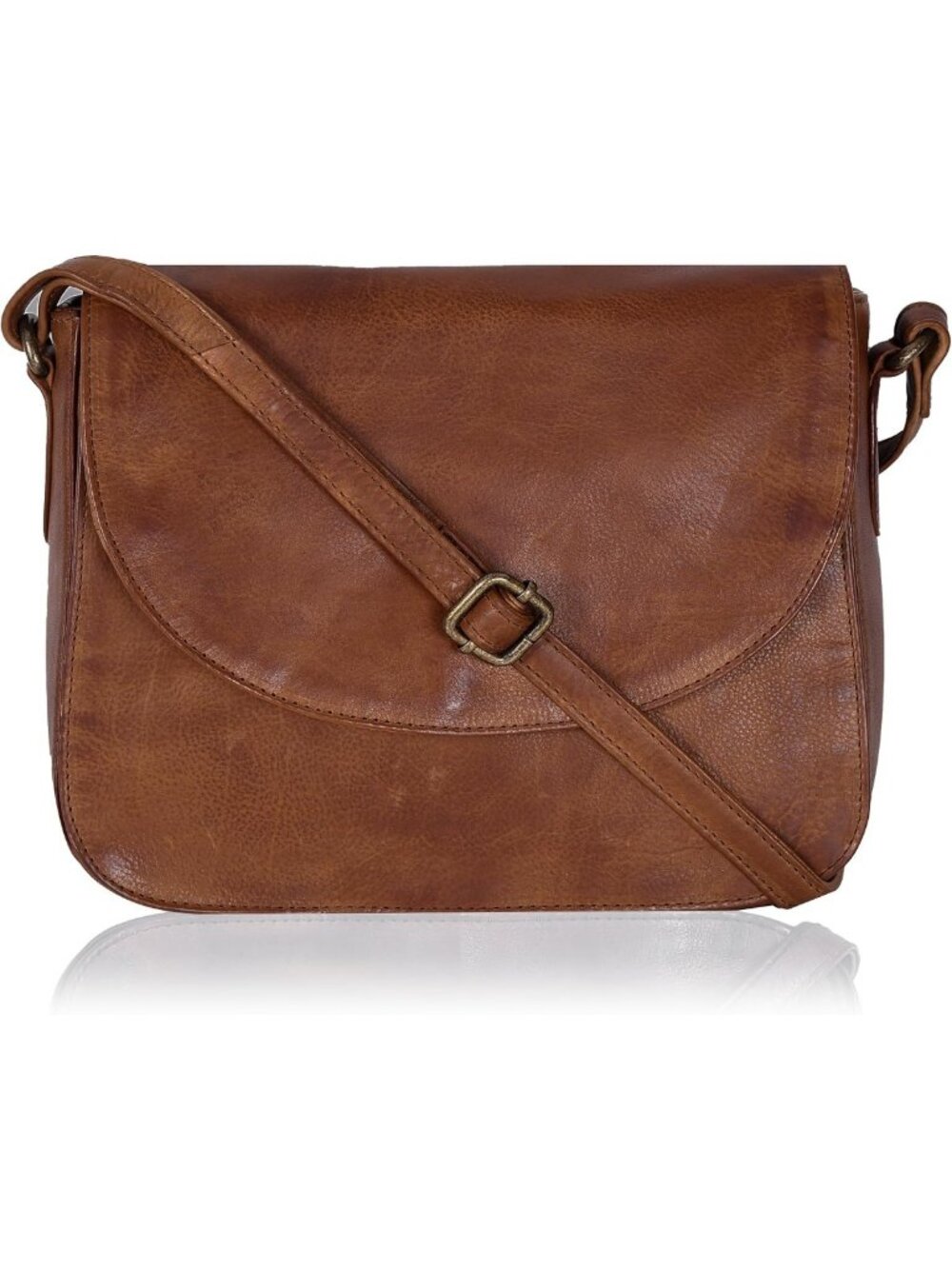 Stylish Genuine Leather Crossbody Bag for Women with Adjustable Strap - Chic